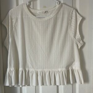 Altar'd State Cream Textured Top